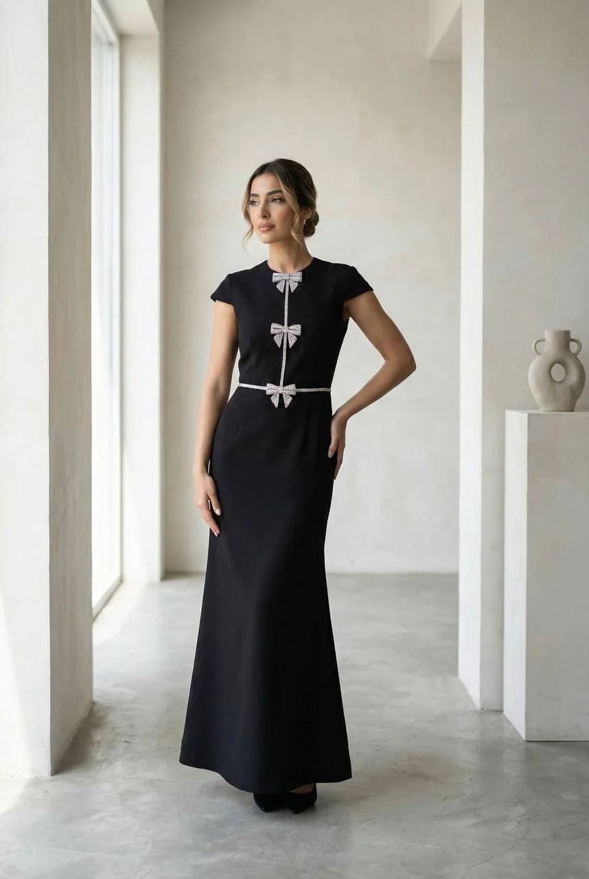 Pearl Bow Dress