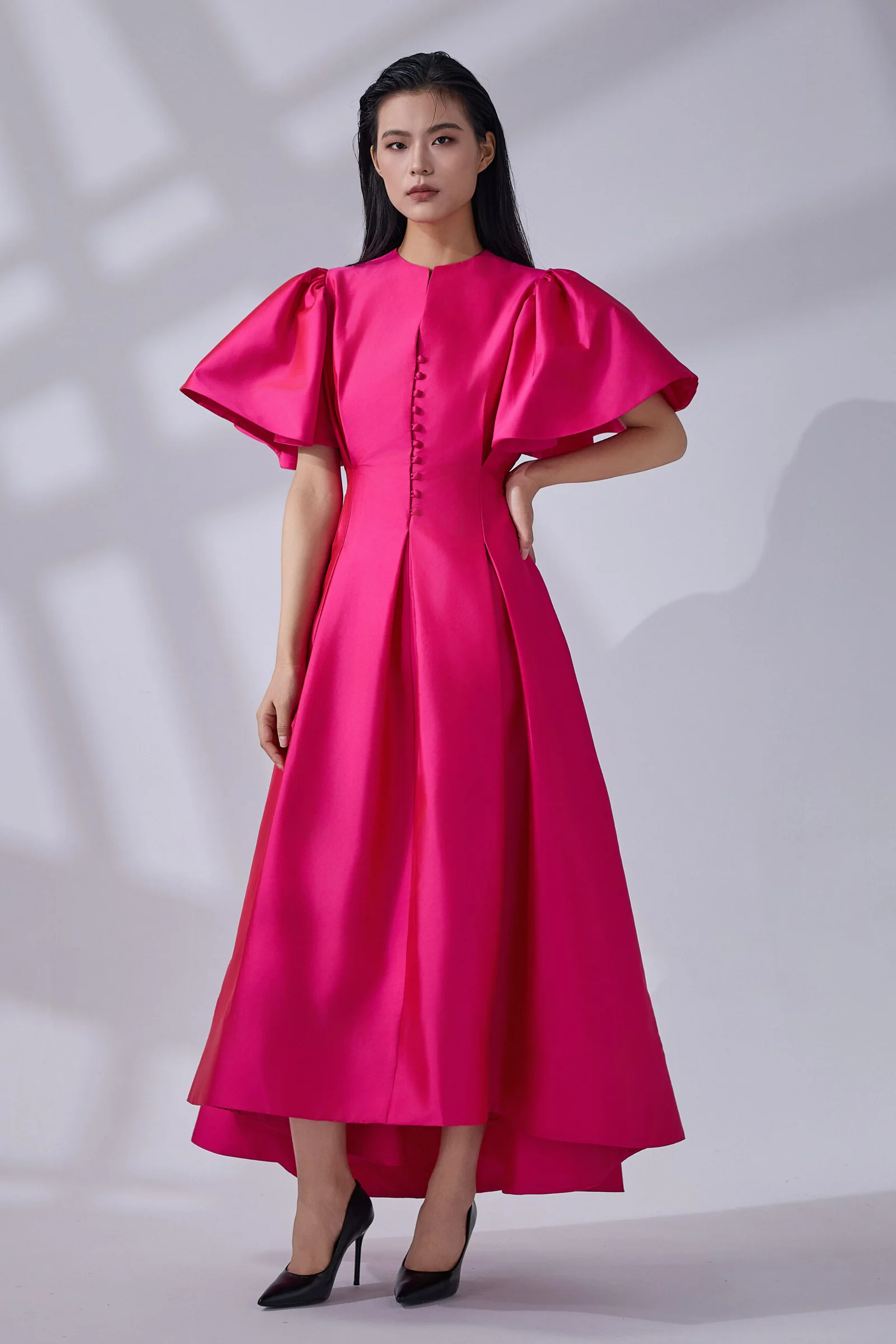 The Serene Fuchsia Dress