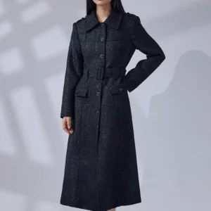 Midnight Wool Elegance Coat