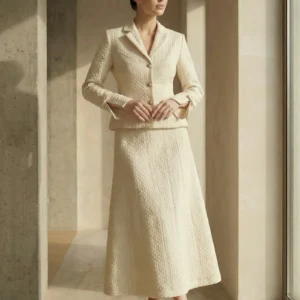 Two-piece jacquard set