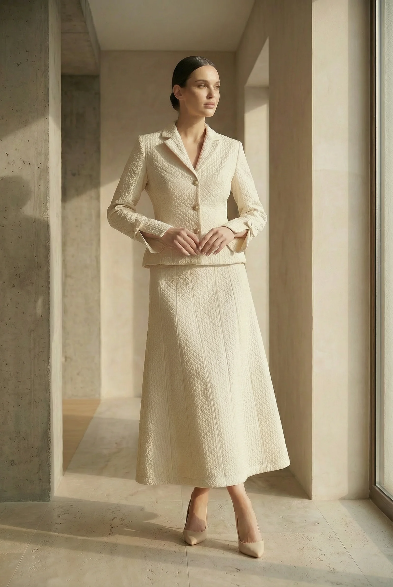 Two-piece jacquard set