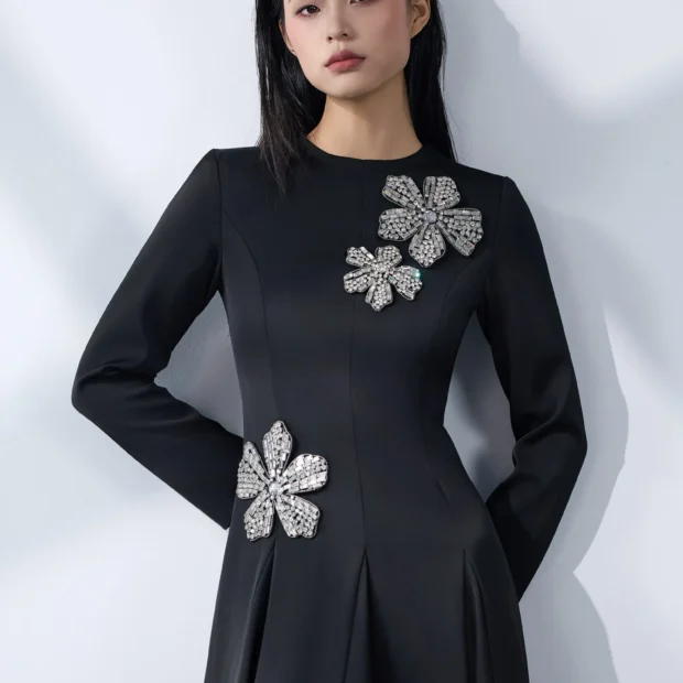 Astra Crystal-Bloom Gown