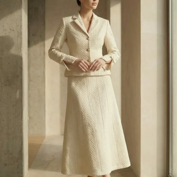 Two-piece jacquard set