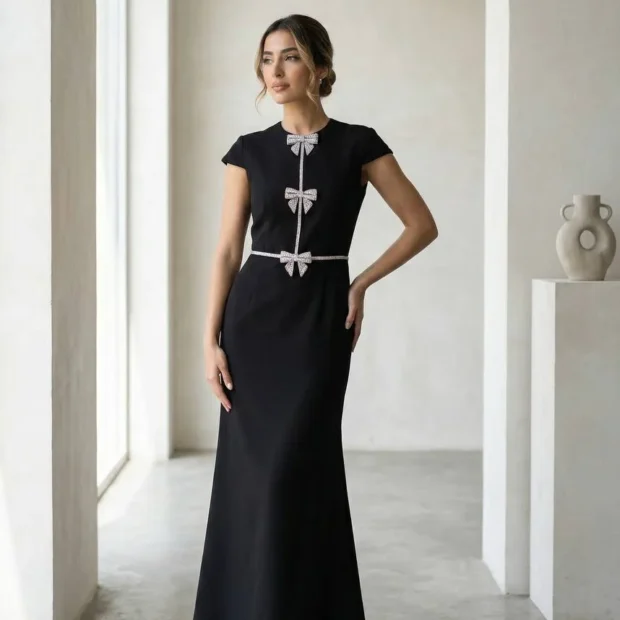 Pearl Bow Dress