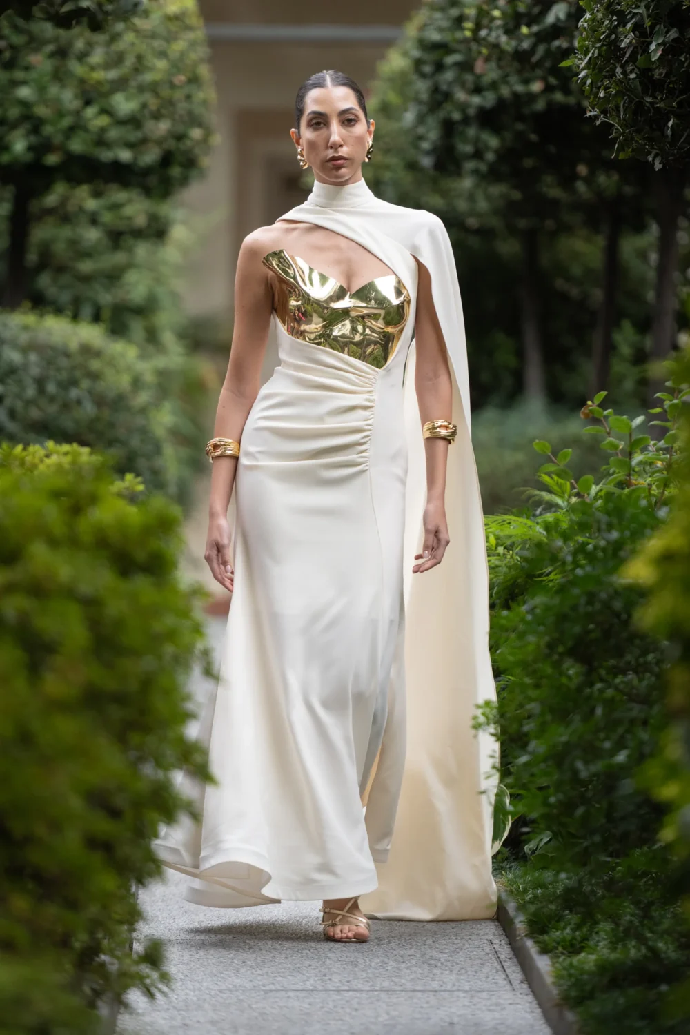 Evening Dress – Green & Black