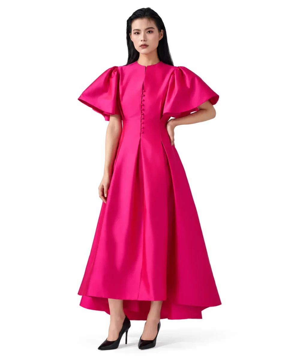 The Serene Fuchsia Dress