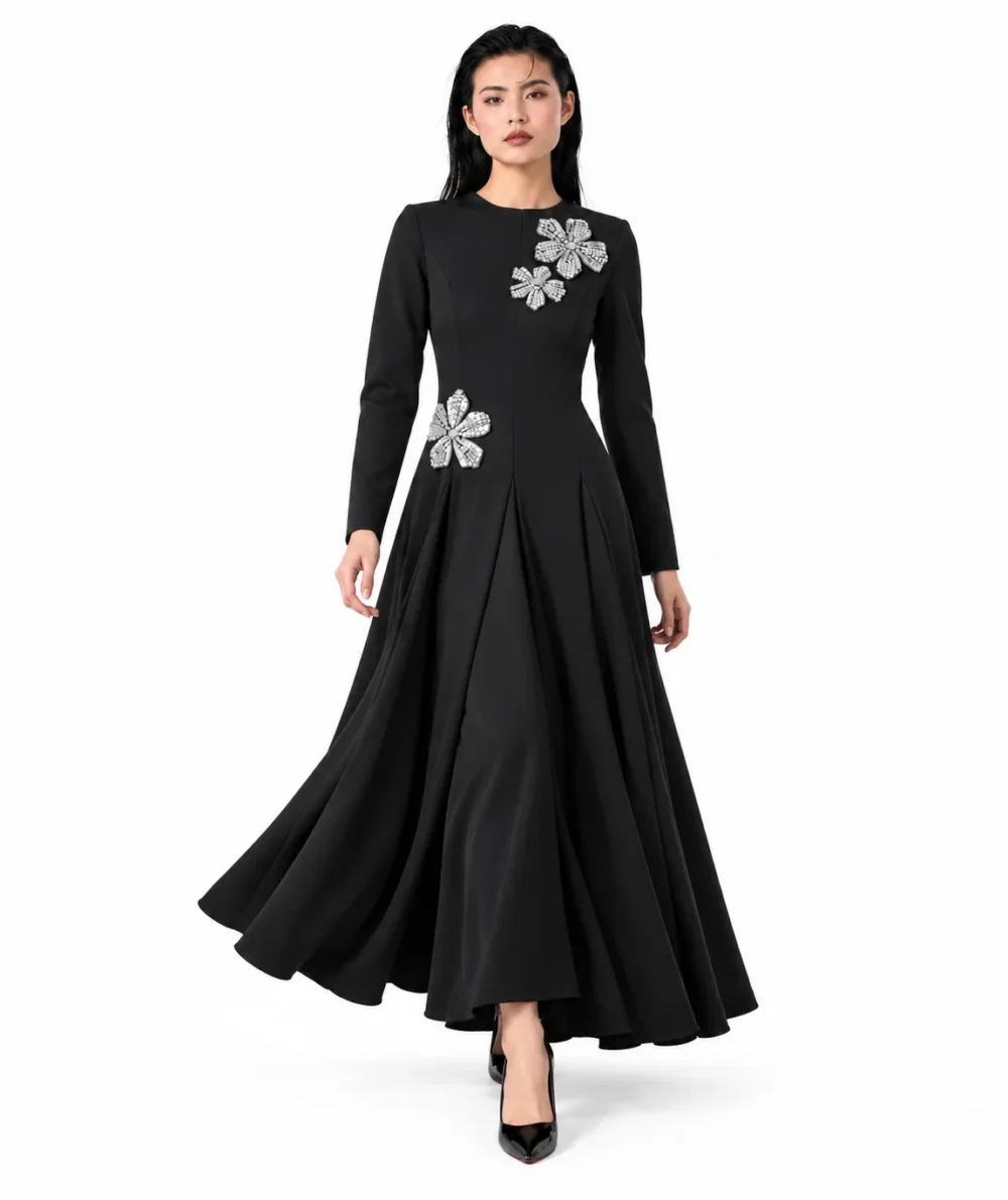 Astra Crystal-Bloom Gown
