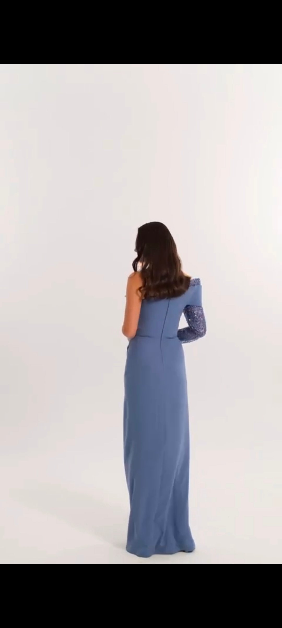Celeste One-Shoulder Embellished Gown - Image 2