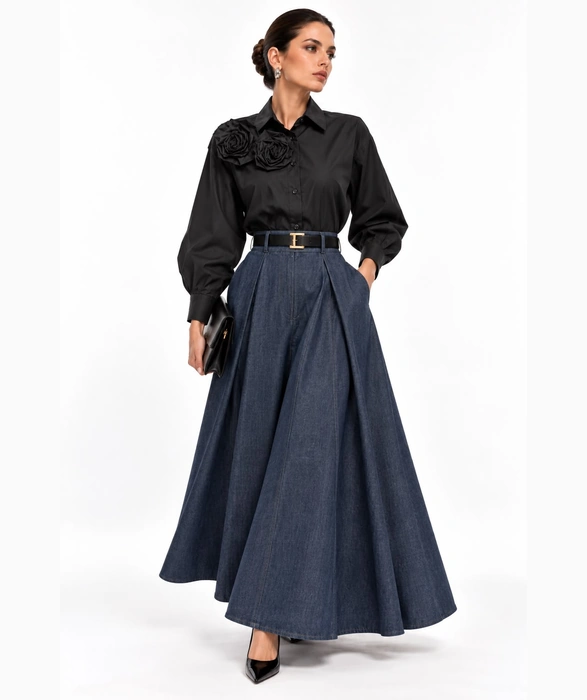 Rose Appliqué Shirt - Image 2
