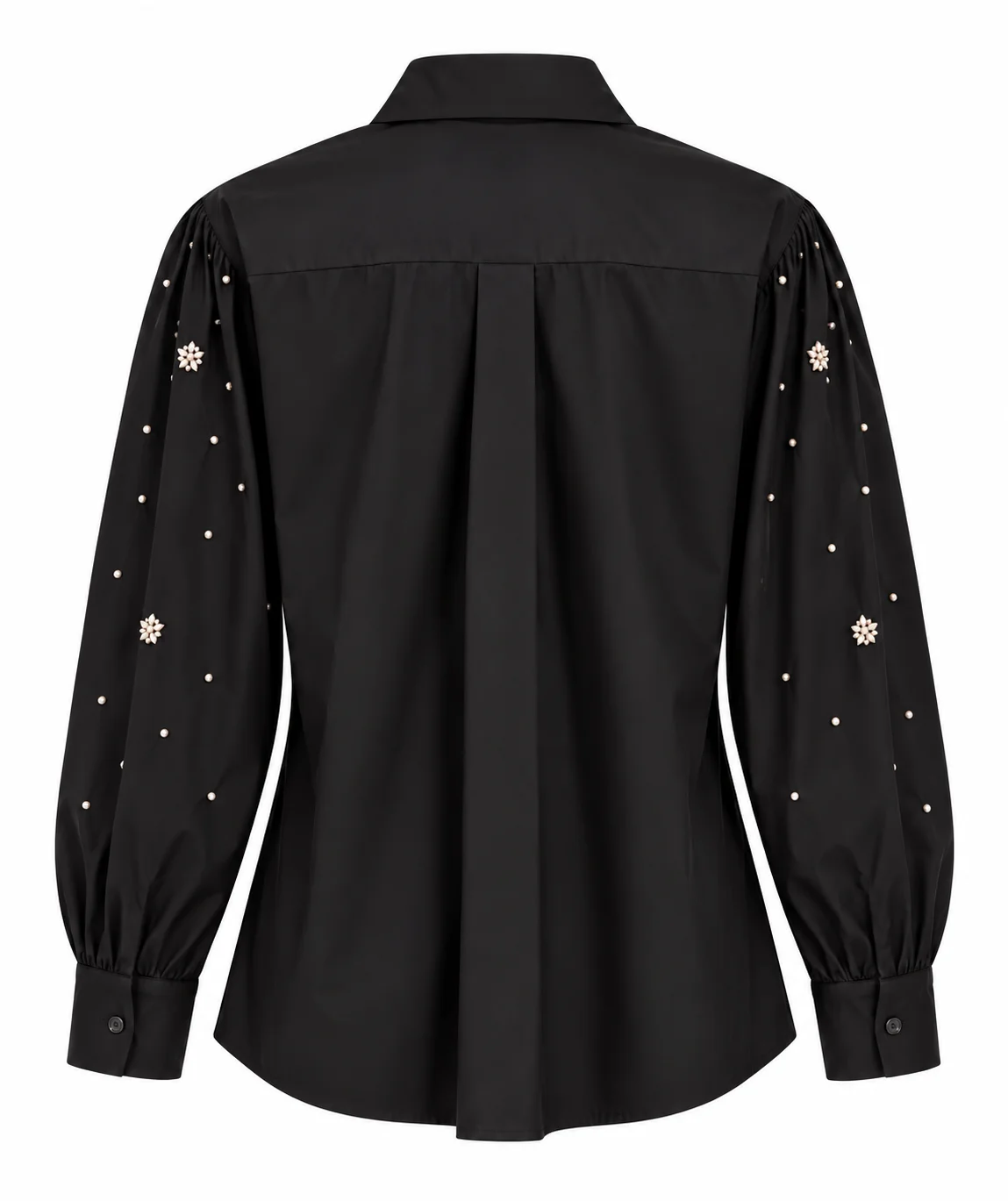 Black Crystal Embellished Shirt - Image 2