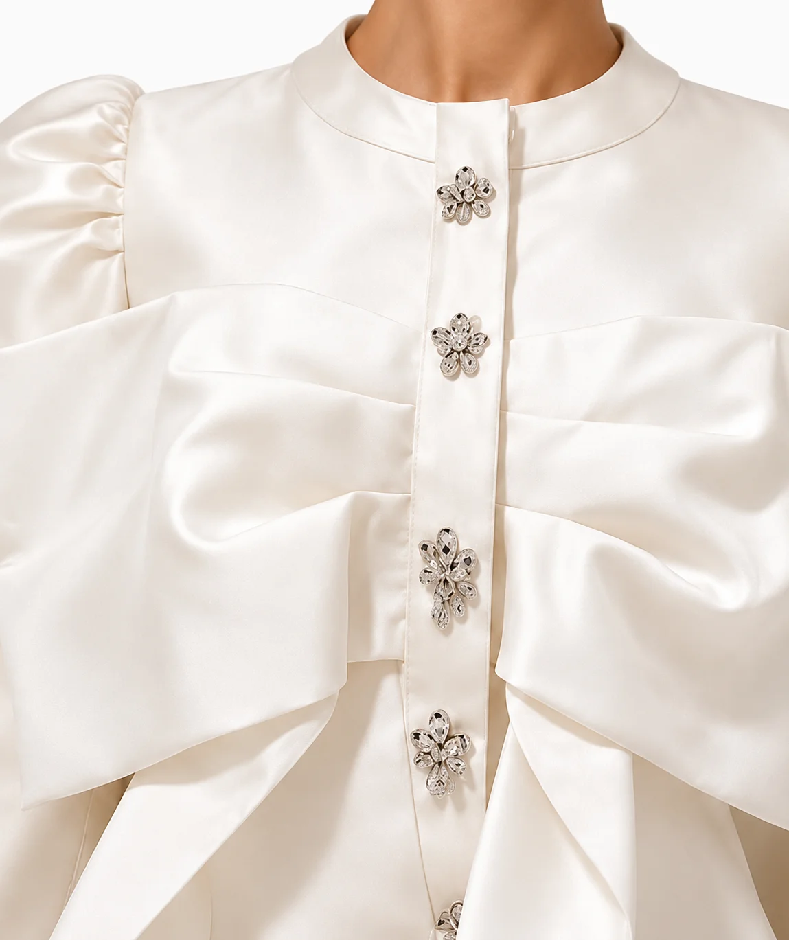 Ivory Bow Detail Two-Piece Set - Image 4