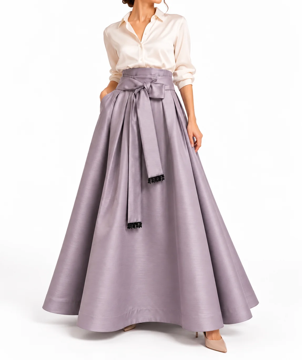 Pleated Maxi Skirt - Image 7